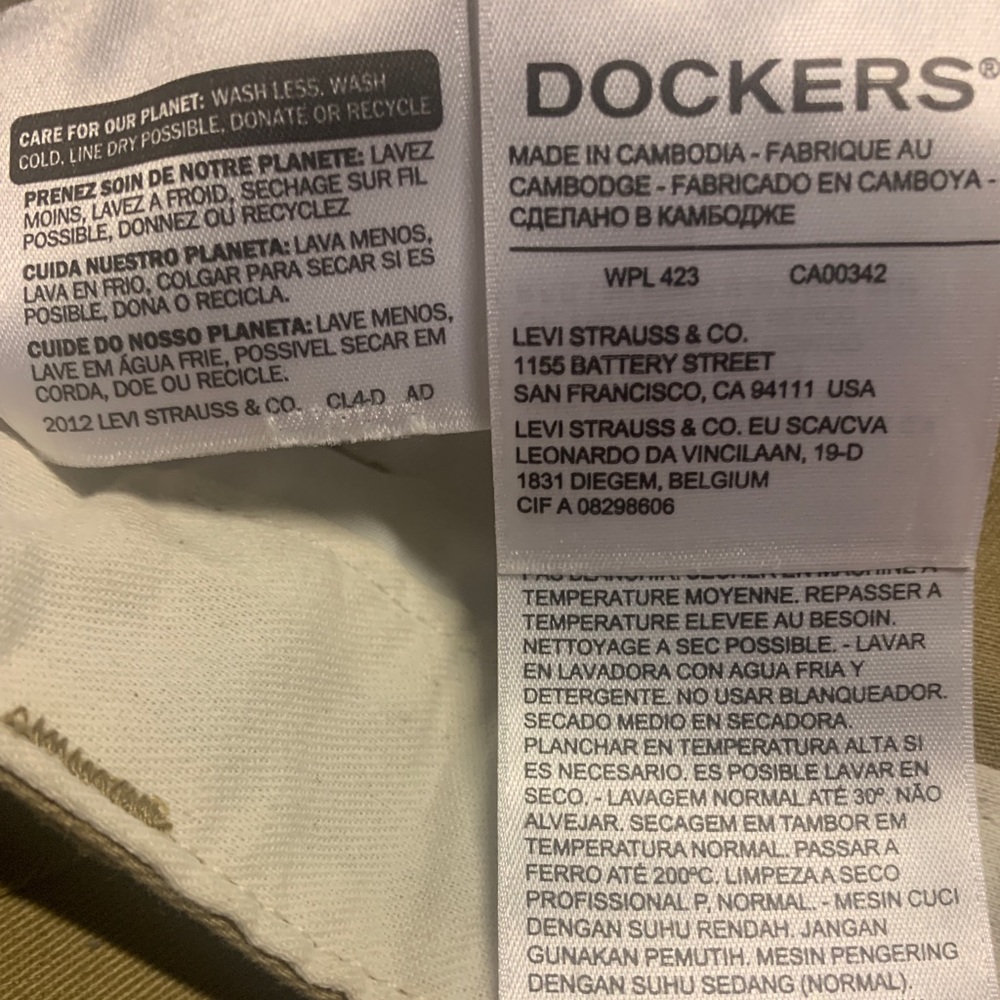 Men’s Dockers khaki pants size 29 new without tags - Picture 8 of 8